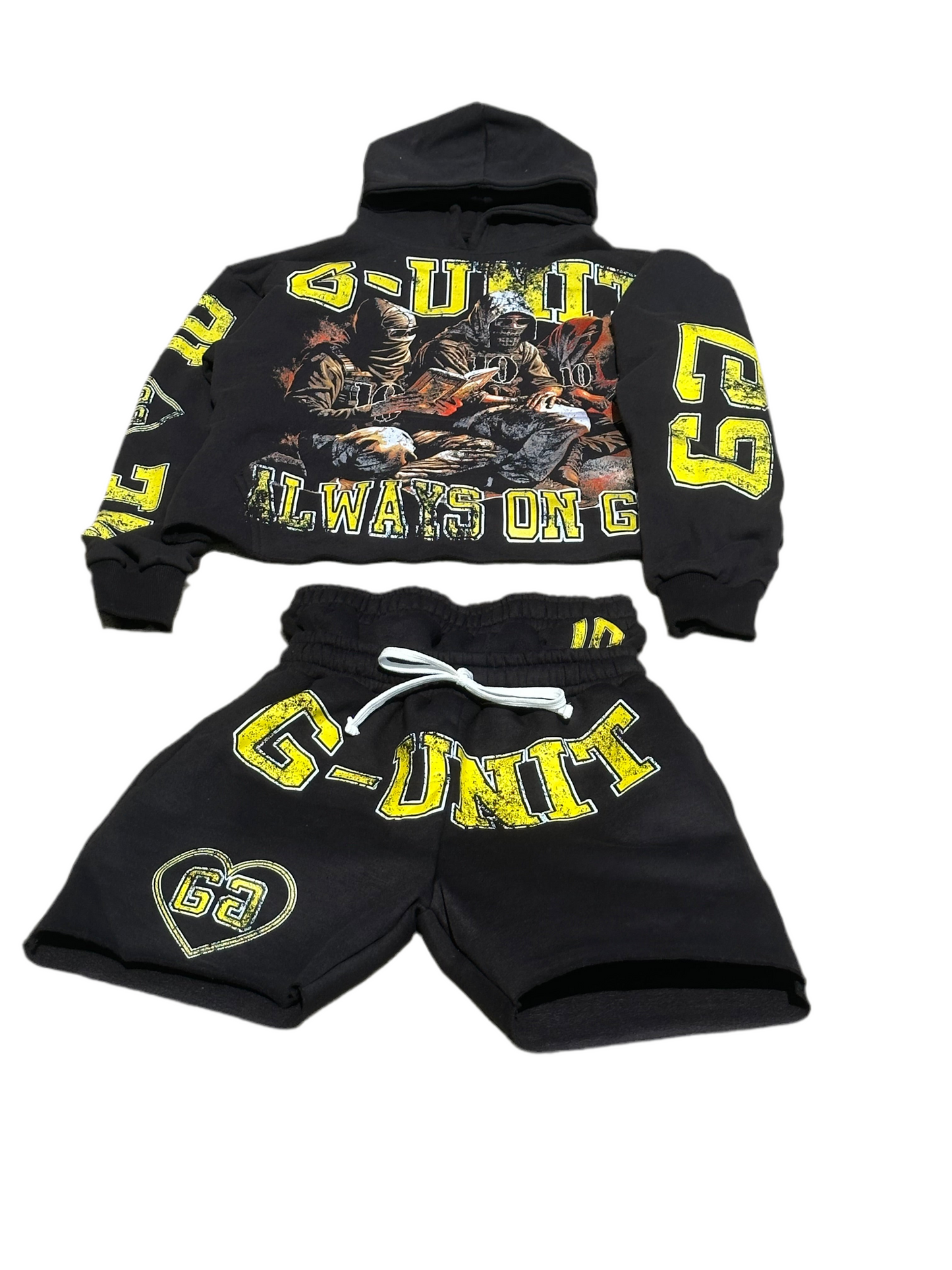 G-unit set hoodie and shorts