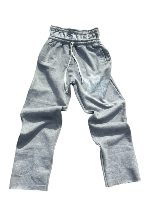 G-way double waisted sweats gray